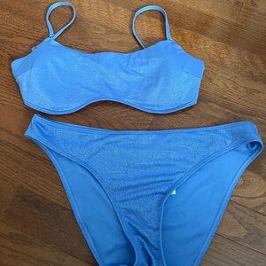 SPARKLY BLUE HOLLISTER BATHING SUIT